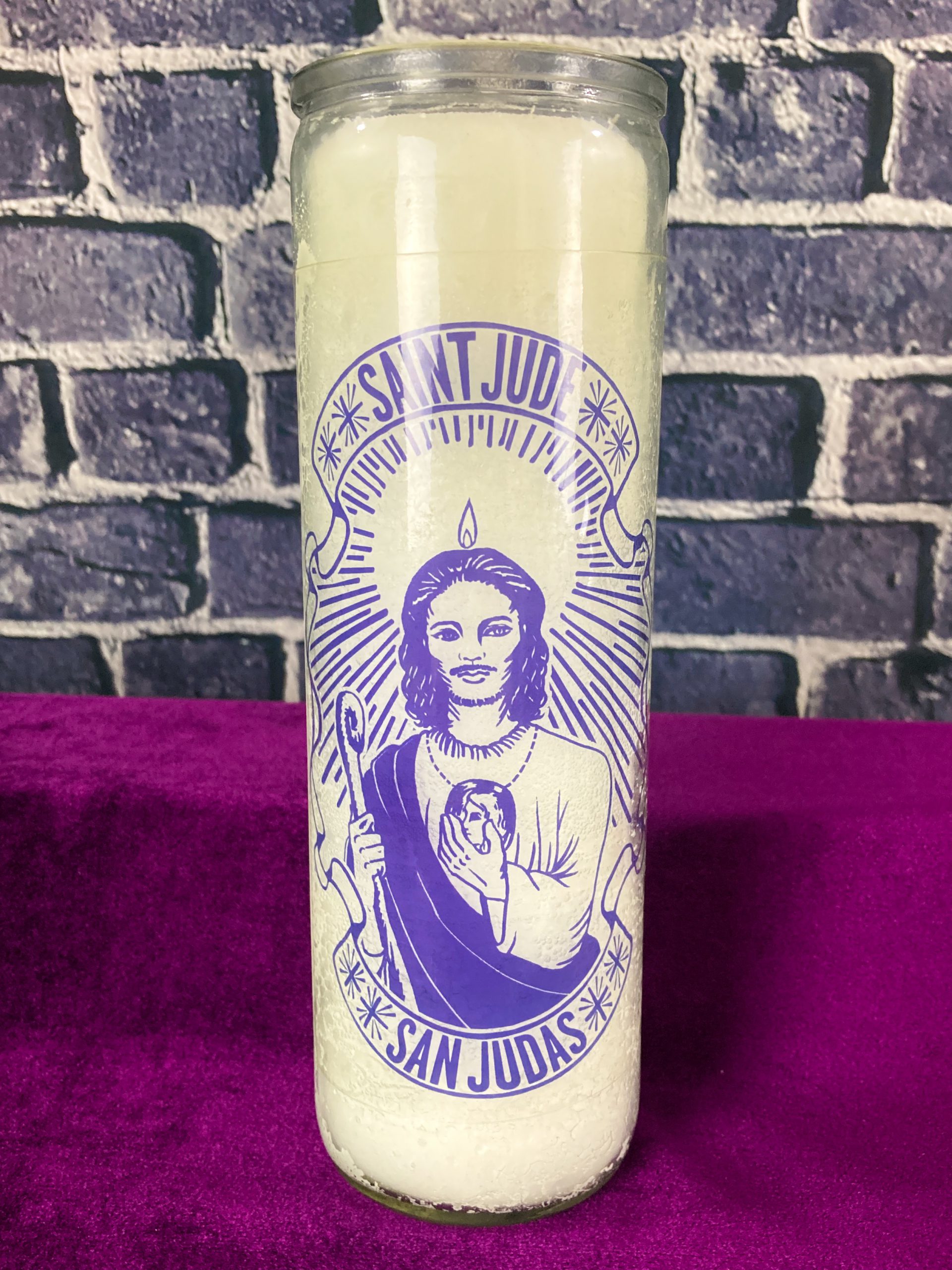 Saint Jude 7-Day Glass Candle