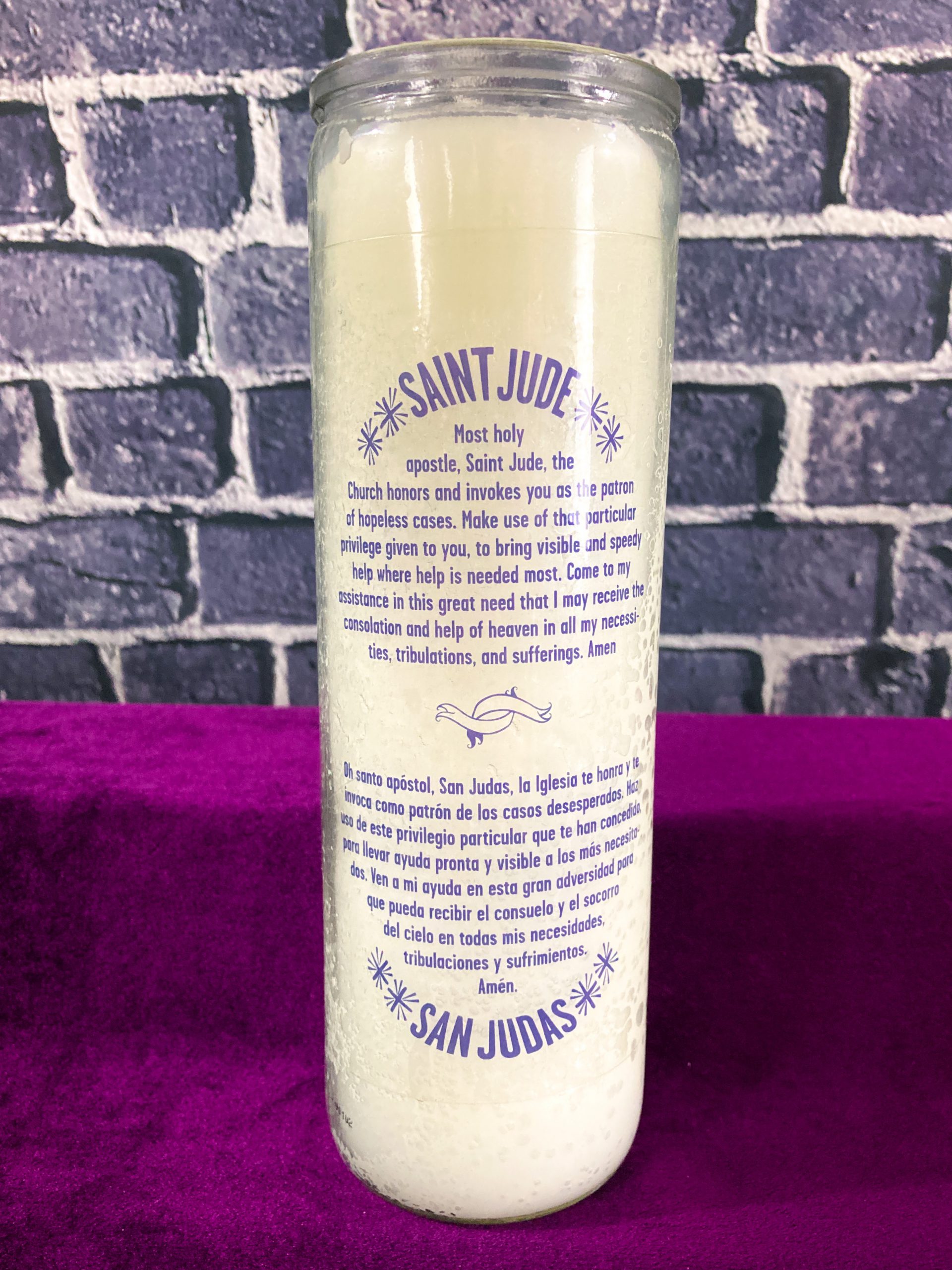 Saint Jude 7-Day Glass Candle - Image 2